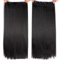 Dark Brown Wig Extension Hair Styling Very Long Hair Extension for Women With 5 Clips Strongly Attached No Hair Fall Washable Reuseable - Brown Makes hair look gorgeous Easy to use Makes hair look trendy. 