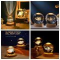 3D Crystal Ball Lamp - Moon Lamp - Night Light For Room - Solar System Ball - Moon Light - Home Decoration Items. 