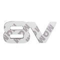 3X 7.5x3.5cm Auto car V8 stickers 3D Chrome Sticker Badge Emblem. 