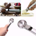 Icecream Scoop Stainless Steel Multi Use Easy Trigger Small Ice Cream Spoon Fruit Baller. 