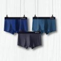 Mi Miiow 3Pcs Ice Silk Men Boxer Shorts Underwear Antibacterial. 