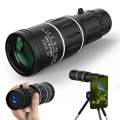 New 16X52 High-Quality Monocular Telescope, Compact Portable Waterproof Scope with Day & Night Vision, 22° Field of View. 
