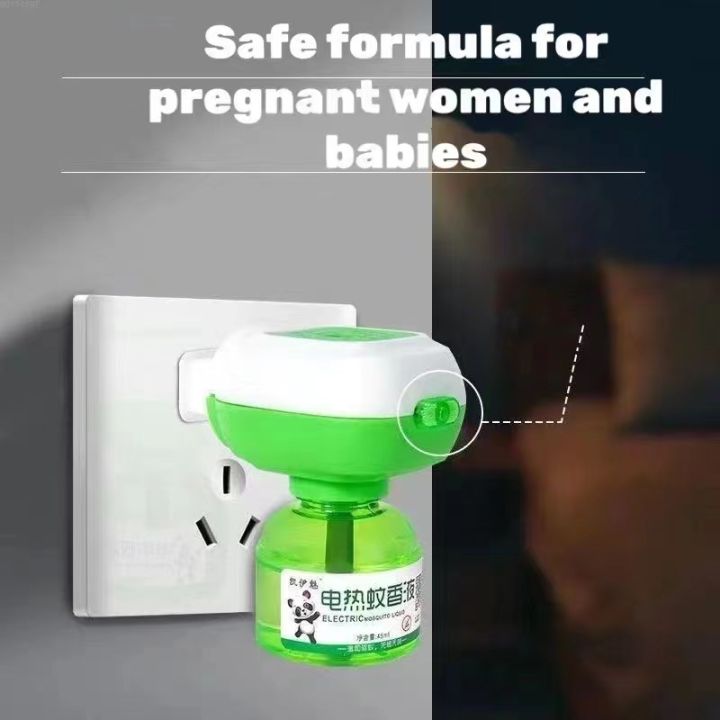 Baby Mosquito Repellent Electric Mosquito Repellant Tasteless Smokeless Safety Health with 1 Refill