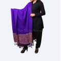Purple Colour Acro Woolen Kani Palla Shawl / Stole For Her. 