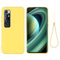 For Xiaomi Mi 10 Ultra Pure Color Liquid Silicone Shockproof Full Coverage Case. 