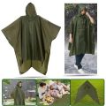 3 in 1 Waterproof Rain Clothes Poncho Jacket Tent Mat Hiking Riding Rain Cape 3 in 1 Rain Poncho Multifunctional Rain Coat Waterproof Reusable Rain Hooded Poncho  Outdoor Traveling Tent Motorcycle Rain Clothes. 