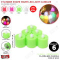 Pack of 6 Pcs LED Candles, Realistic Tea Lights Candles, LED Tealight Candles, Flickering Bright Tealights, Battery Operated Candles, Flameless Candles For Party Decor & Celebrate Candle Light Dinner. 