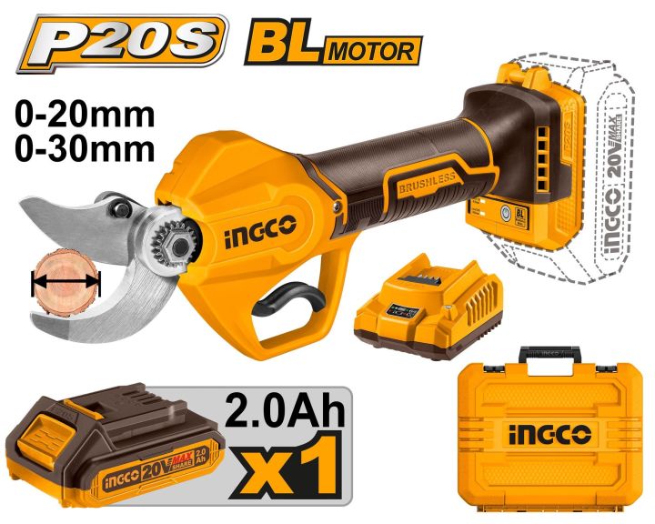 NC - Ingco CSSLI203083 Cordless Gauge Straight Shear Charger Battery Included