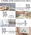 china 2pcs/set Triangle Valve 304 Stainless Steel Angle Valve Hot or Cold Water Valve For Bathroom/Kitchen/Toilet taps. 