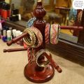 Premium Wooden Bangles Organizer for Dressing Table | Unique Handmade Bangle Stand | Wooden Jewelry Holder | Pakistani Bangle Stand | Wooden Bangle Organizer | Wooden Decoration item | Kitchen Accesories. 