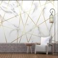 3D Wall Mural Wallpaper Modern Abstract Geometric Golden Lines Wall Cloth Living Room Wall Home Decor. 