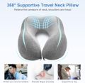 New Stuff And Imported Fabric Premium Quality Medicated Neck Foam Pillow For Travel , Neck Rest , Take Pillow And Multi Purpose Uses. 