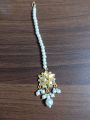 Fancy Mughlai kundan TeekaFashion Wedding Maang Tikka Headband Bindiya Hijab Jewellery Head Wear for Girls And Women. 