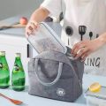 Insulated Lunch Bag For Picnic School Thickened Simple Food Drink Fresh-Keeping Cooler Bag Lunch Box Organizer. 