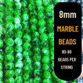 🔹 Premium 8mm Multi-Shade Marble Beads String (70–80 Beads) | Vibrant DIY Craft & Jewelry Supplies – Only at QuickCart99. 
