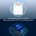 THREE PEACHES TWS Q Five Bluetooth 5.3 Noise-Cancelling, IPX4 Waterproof Elegant Design Earbuds. 