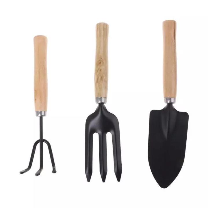 3Pcs%20Spade%20Fork%20Shovel%20Rake%20Harrow%20Set%20Home%20Mini%20Gardening%20Tools%20Potted%20Landscape%20Plants%20Maintenance%20Suit%20Wood%20Handle%20kids%20By%20Alarbi%20-%20Image%205