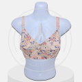 Intimatetics Lawn Bra for Girls - Random Design Lawn Bra for Women - Random Colors with Folaral Pattern. 