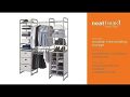 Garments organizer, Shelf Clothes Hanging Organizers Pant Organizers Holder Wardrobe Section Storage Closet Organiser Shoe Clothes Garment, Versa System Wall Mount Shelf and Cubby Tower, Neatfreak UK Top Brand. 