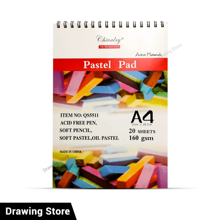 Chivalry%20Pastel%20Pad%20For%20Sketch%20And%20Drawing%2020%20Sheets,%20160Gram%20Paper%20A3/A4%20Size%20-%20Image%202