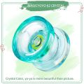 MAGICYOYO K2 Plus Crystal Responsive Yoyo,Dual Purpose Yo-Yo with Replacement Unresponsive Bearing for Intermediate,Green. 