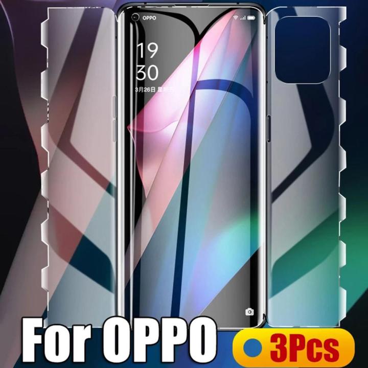 （For Find X5 Pro）3Pcs Full Body Butterfly Hydrogel Film For Oppo Find X3 Pro X5 Reno 5 6 7 Pro 5G Screen Protector For Oppo Find X5 X3 Pro Film