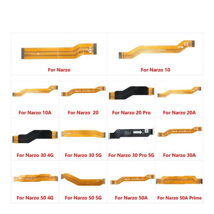 Main Motherboard LCD Display Connector Flex Cable Parts For OPPO Realme Narzo 10 10A 20 20A 30 Pro 30A 50 50A Prime 4G 5G