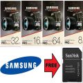 Samsung Pro Endurance 64GB/32GB/16GB/8GB MicroSDHC UHS-I Class 10 Memory Cards. 