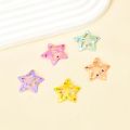 10 PCs Star Shaped Dotted Hair Clips - Star Shape Clips - Star Shape Hairpins. 