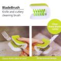 Blade Brush Knife Cleaner Chopsticks and Fork Cleaning Brush Cutlery Cleaner. 