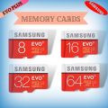 Samsung Ultra Evo Plus Memory Cards 8GB 16GB 32GB 64GB 128GB Class 10 Micro SD Card 4K Class 10 SDXC Best Memory Card [ 7 Months Warranty]. 
