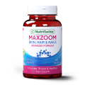 Nutrifactor Maxzoom - Hair Growth & Repair Supplement | Biotin, Zinc & Collagen Tablets for Strong, Thick, Shiny Hair, Glowing Skin & Healthy Nails | 60 Tablet. 