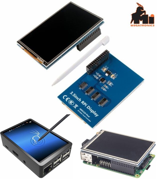 Raspberry Pi 3.5inch Touch Screen display 320x480 LCD Pixel Monitor TFT Game Display Support Raspbian, Ubuntu, Kali, RetroPie System