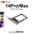 Single / Dual Sim Card For iPhone 14 Pro 14Pro Max SIM Tray Slot Holder Space Black /Silver/ Deep Purple /Gold Replacement Parts. 