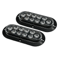 6 Inch LED Set Edge Light Tail Lights Tail Light Turn Signal Light Brake Light Car Accessories As Shown. 