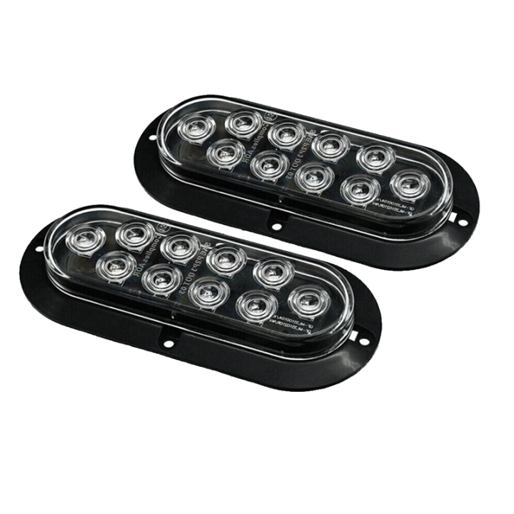 6 Inch LED Set Edge Light Tail Lights Tail Light Turn Signal Light Brake Light Car Accessories As Shown