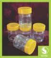 5 Plastic Jars-clear & Transperent-100g- For food/grain Storage. 