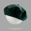 Autumn And Winter Wool Felt Beret Trendy Fashionable Wool Material Painter Hat Solid Color Female Girls Fashion Beret for Daily Wear Street Fashion Autumn And Winter Outfits Artists And Painters. 