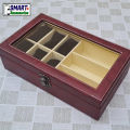 Artificial Leather Watch and Sunglass Organizer Box 6 Watch 3 Sunglass Organiser Box Smart Watch organizer case. 