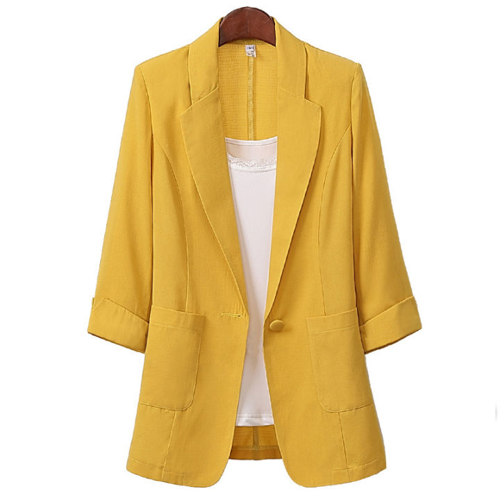 bellylady%20Women%20Summer%20Coat%20Cotton%20Linen%20Medium%20Long%20Loose%20Suit%20-%20Image%206