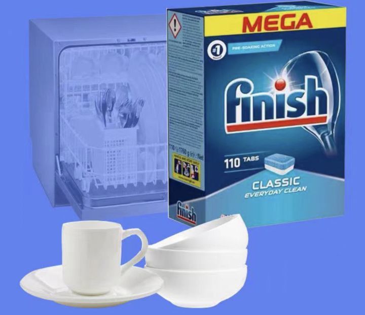 Finish Classic Mega Pack Dishwasher Tablets, 110 Tabs