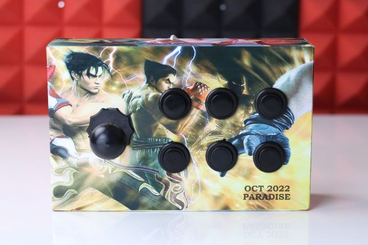 Usb%20Game%20Controller%20Joystick%206%20mechanical%20Buttons%20Game%20Arcade%20Made%20Of%20Wooden%20Box%20Panel%20For%20PC%20Laptop%20Computer%20For%20Win7/8/10%20-%20Image%206