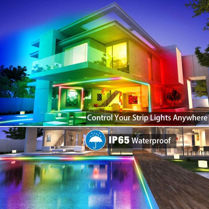 Techmanistan%205M%20Waterproof%20LED%20Strip%20Lights%20-%2012v%20With%20Remoter%20Control%20&%20Adapter%20-%20Multicolor,%20Led%20Strip%20Lights%20with%20Remote%20Bedroom%20-%2016.4ft/5M%20Waterproof%20Led%20Light%20Strips,%20RGB%20LED%20Strip%20Light%20-%20Image%208