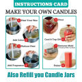 Candle Making Kit For Beginners & Experts - Scented Candle Making Kit with 500g Paraffin Wax - Stearic Powder - Candle Cotton Wicks - Wick Holders - Candle Fragrance & Candle Dyes | Raw Material For Candle Making | Homemade Candle Supplies. 