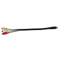 4 Pin S-Video to 3 RCA Female TV Adapter Laptop Cable & 1.5M 4.9Ft 3 RCA Male to 4 Pin S-Video Male TV PC Conversion Cable. 