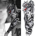 JM Waterproof Men Temporary Tattoo Large Arm Body Art Tattoos Long Last Sticker. 