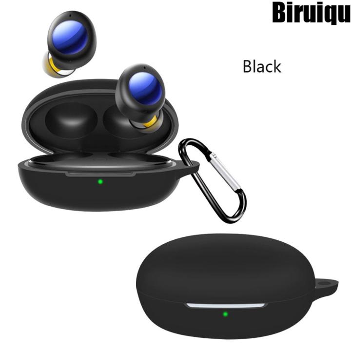 Biruiqu Case For Realme Buds Air 2 Neo Case Anti-shock Flexible Silicone Full Protective Cover Box Case Cover
