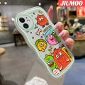 JIUMOO Case For Samsung A10 Case Little Monster Pattern Wave Border Soft Shockproof Phone Cases Transparent TPU Silica Gel Camera lens Protective Cover. 