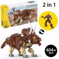 2 in 1 Jurassic Dinosaur Animal World Building Blocks 31035 - Dinosaur Brick Toys 404+ Pcs. 