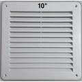 Classic Vent Ventilation Grille Cover 10 inch  For Wall Ceiling Mounted Vent Built-in Fly Screen Mesh for exhaust fan Bathroom Office Home (INNER MESH 10" OUTER FRAME 14X14). 